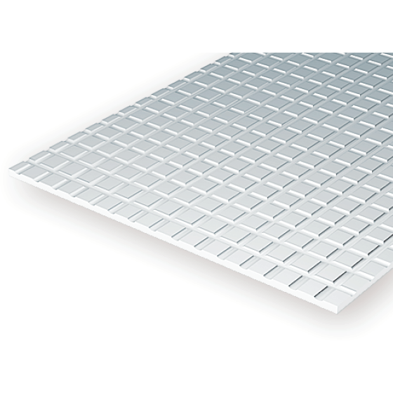 EVERGREEN 4515 1mm Thick 15 x 30cm Sidewalk Sheet 3/16 x 3/