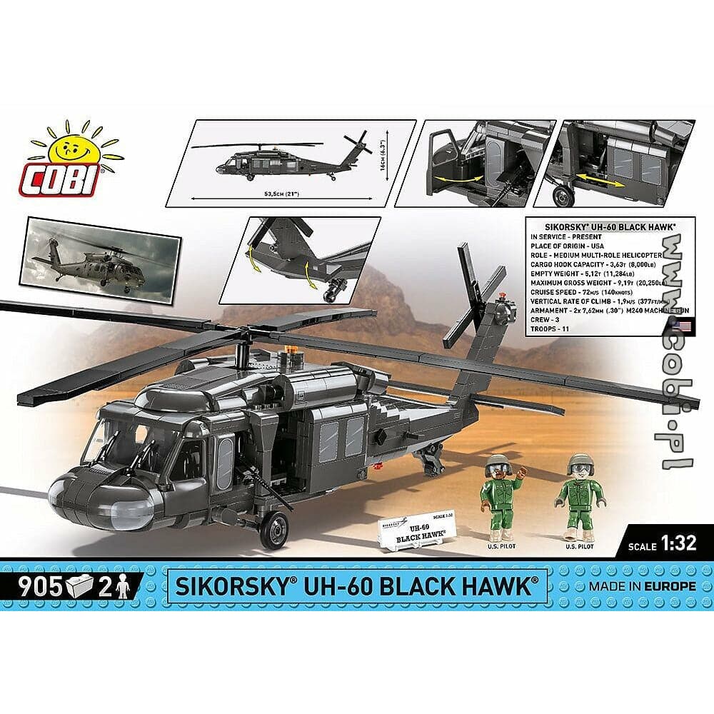 COBI Armed Forces - Sikorsky UH-60 Black Hawk 905 Pieces