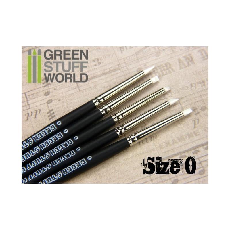 GREEN STUFF WORLD Color Shapers Brushes Size 0 - White Soft