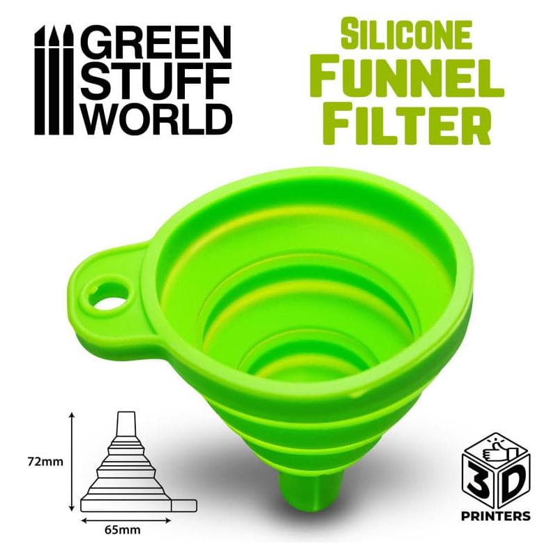 GREEN STUFF WORLD Silicone Funnel Filter for 3D Printer