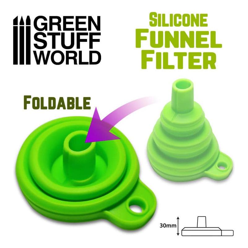 GREEN STUFF WORLD Silicone Funnel Filter for 3D Printer