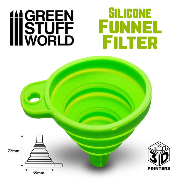 GREEN STUFF WORLD Silicone Funnel Filter for 3D Printer