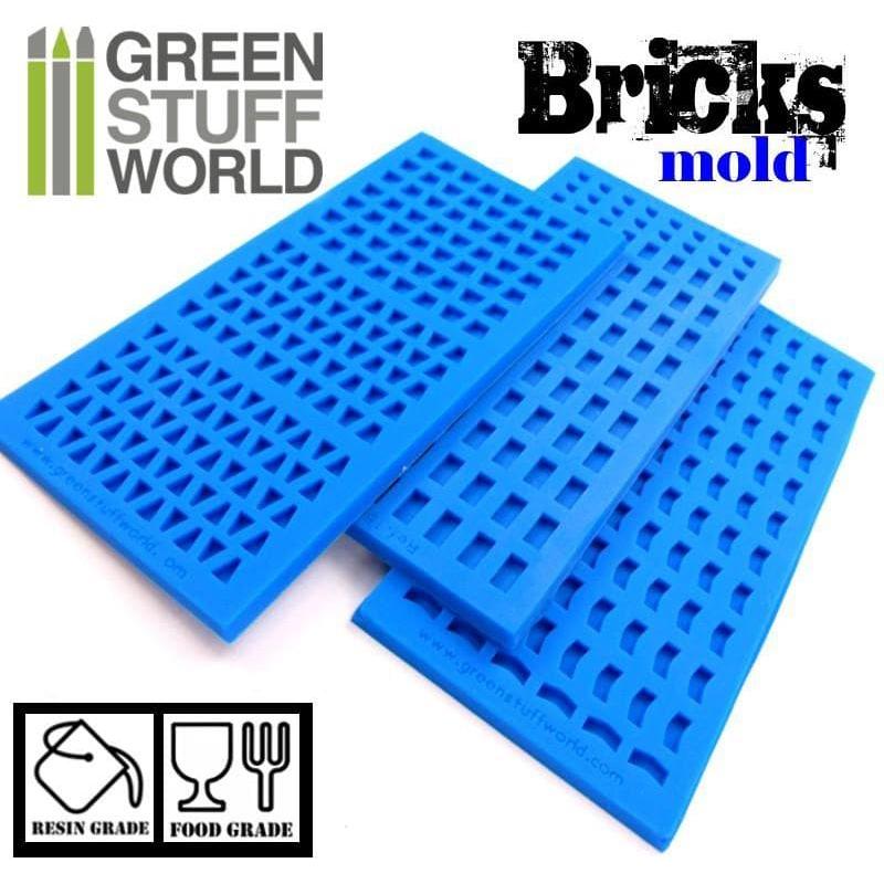 GREEN STUFF WORLD Bricks Texture Silicone mold