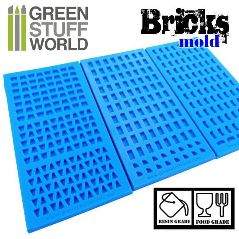 GREEN STUFF WORLD Bricks Texture Silicone mold