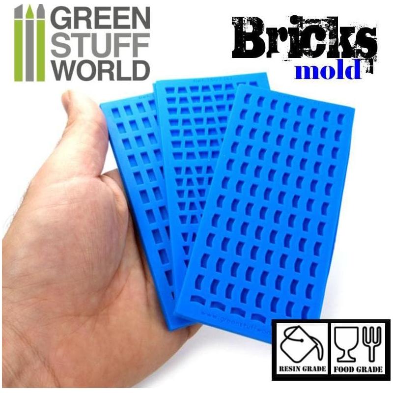 GREEN STUFF WORLD Bricks Texture Silicone mold