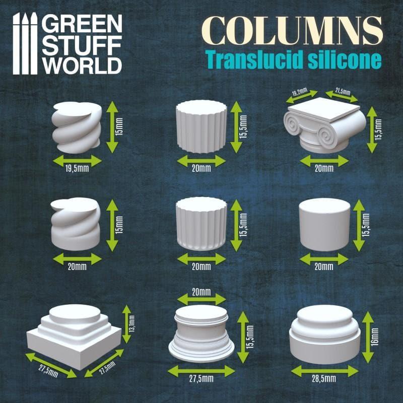 GREEN STUFF WORLD Silicone Molds - Columns