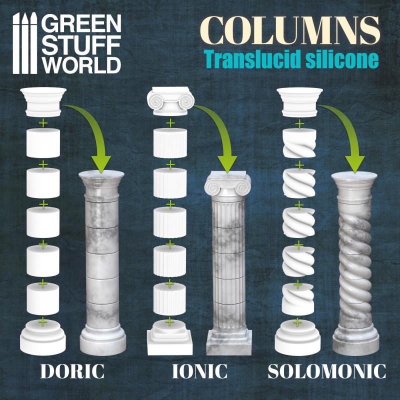GREEN STUFF WORLD Silicone Molds - Columns