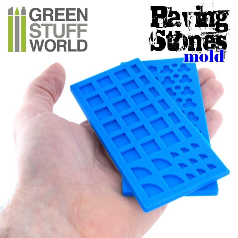 GREEN STUFF WORLD Silicone Molds - Paving Stones
