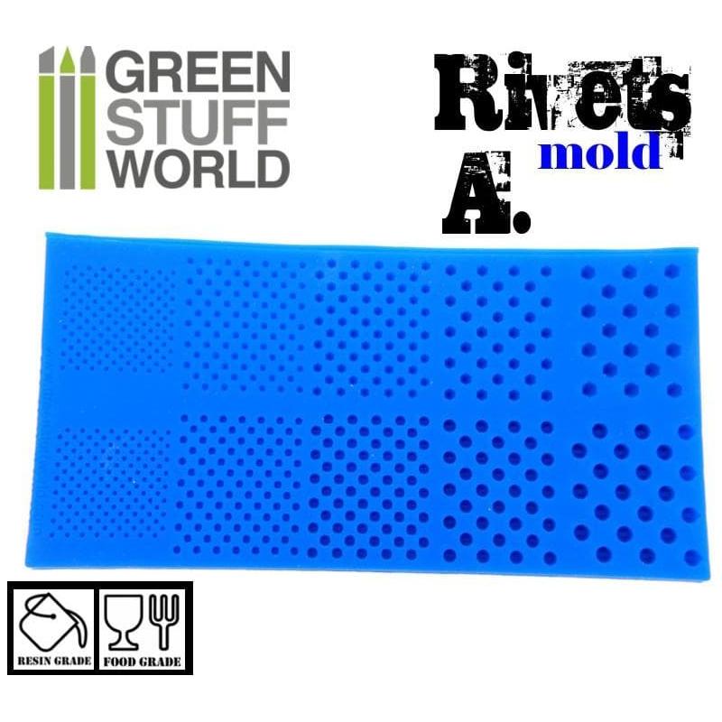 GREEN STUFF WORLD Silicone Molds - Rivets