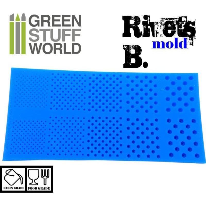 GREEN STUFF WORLD Silicone Molds - Rivets