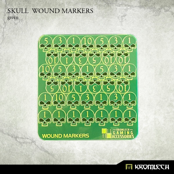 KROMLECH Skull Wound Markers (Green)