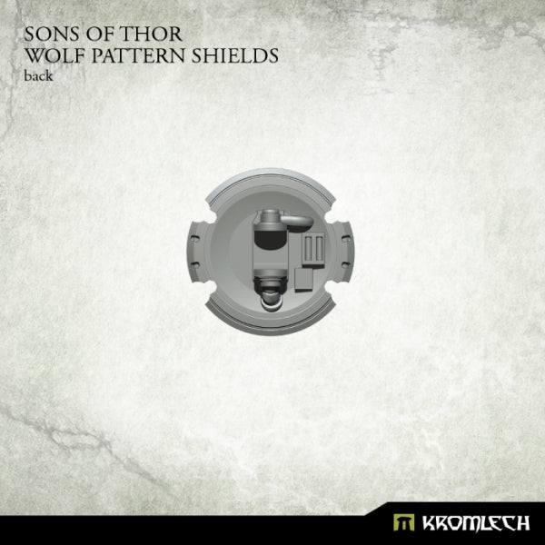 KROMLECH Sons of Thor: Wolf Pattern Shields (5)