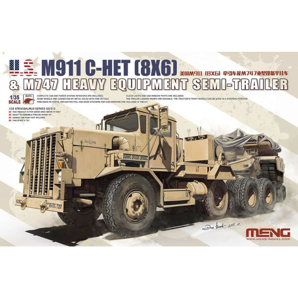 MENG 1/35 M911 C-HET (8X6) & M747 Heavy Equipment Semi-Trailer
