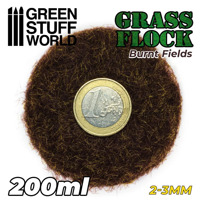 GREEN STUFF WORLD Flock 2-3mm 200ml - Burnt Fields