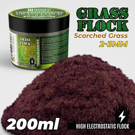 GREEN STUFF WORLD Flock 2-3mm 200ml - Scorched Grass