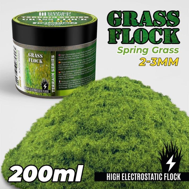 GREEN STUFF WORLD Flock 2-3mm 200ml - Spring Grass