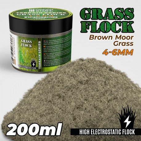 GREEN STUFF WORLD Flock 4-6mm 200ml - Brown Moor Grass