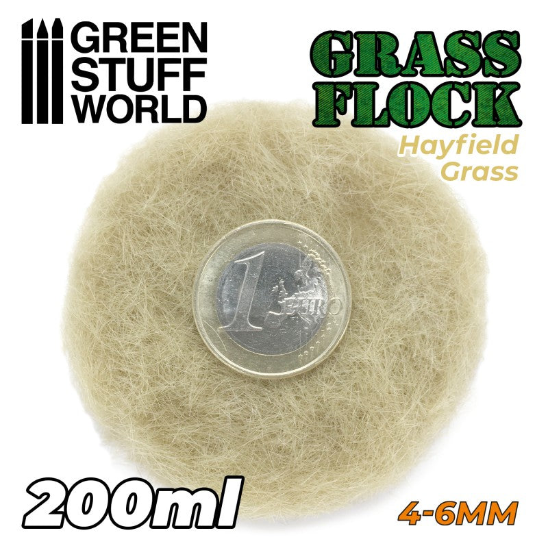 GREEN STUFF WORLD Flock 4-6mm 200ml - Hayfield Grass