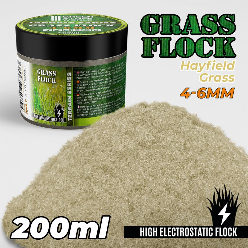 GREEN STUFF WORLD Flock 4-6mm 200ml - Hayfield Grass
