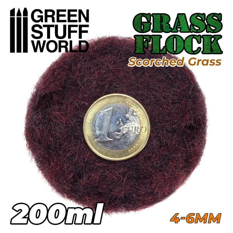 GREEN STUFF WORLD Flock 4-6mm 200ml - Scorched Grass