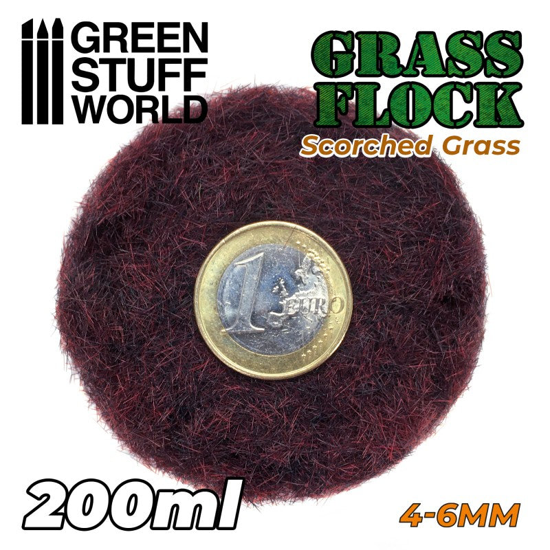 GREEN STUFF WORLD Flock 4-6mm 200ml - Scorched Grass