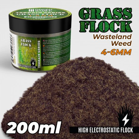 GREEN STUFF WORLD Flock 4-6mm 200ml - Wastelend Weed