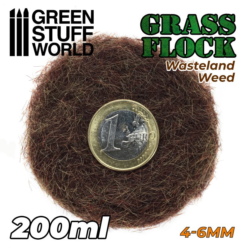 GREEN STUFF WORLD Flock 4-6mm 200ml - Wastelend Weed