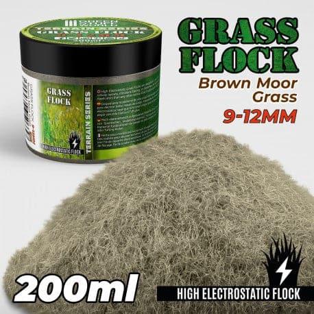 GREEN STUFF WORLD Flock 9-12mm 200ml - Brown Moor Grass