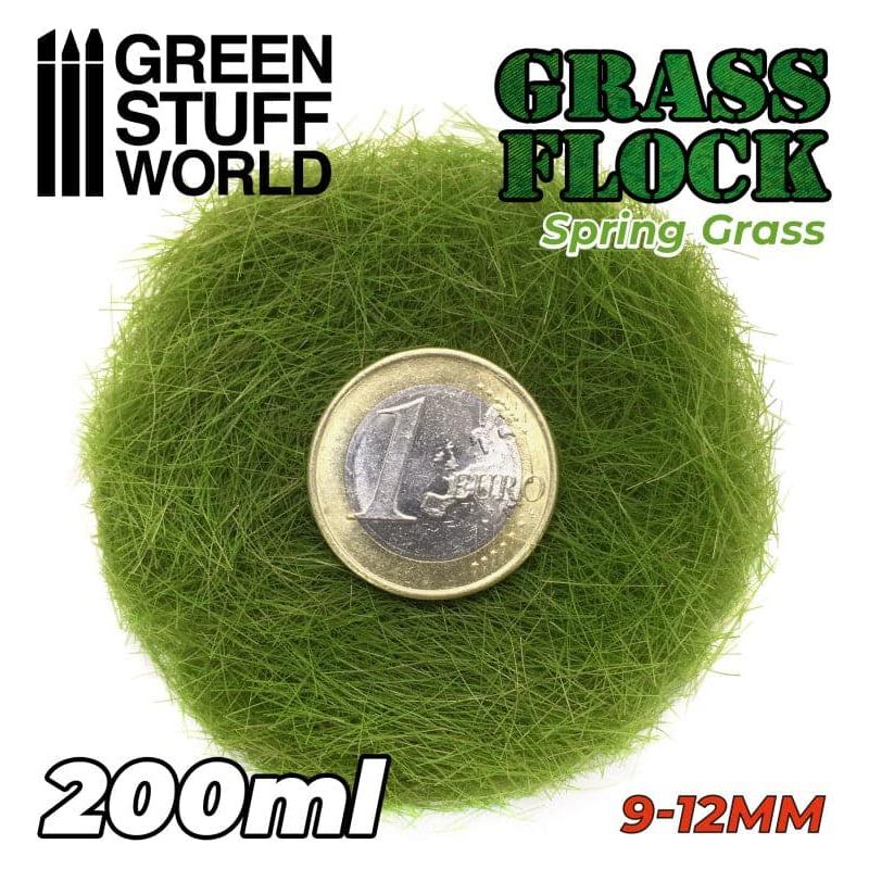 GREEN STUFF WORLD Flock 9-12mm 200ml - Spring Grass