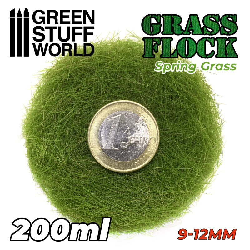 GREEN STUFF WORLD Flock 9-12mm 200ml - Spring Grass