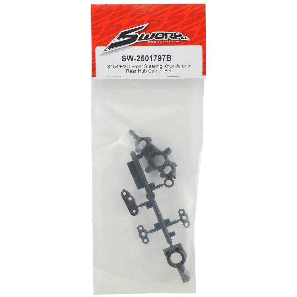 SWORKZ S104/EVO Front Steering Knuckle and Rear Hub Carrier Set