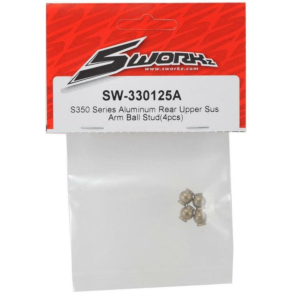 SWORKZ S350 Series Aluminium Rear Upper Suspension Arm Ball Stud (4)