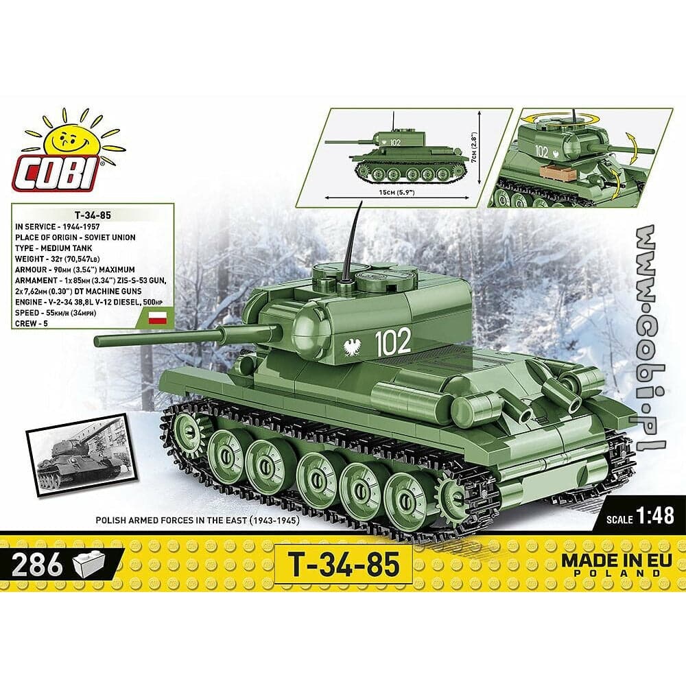 COBI WWII - T 34-85 286 pcs