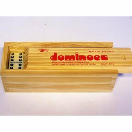 Dominoes - Double Six Wooden Box