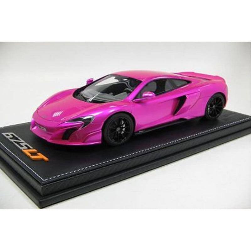 TECNOMODEL 1/18 McLaren 675 Flash Pink with Grey Alcantara
