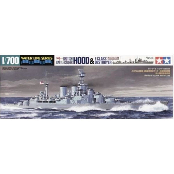 TAMIYA 1/700 British Battle Cruiser Hood & E Class Destroye