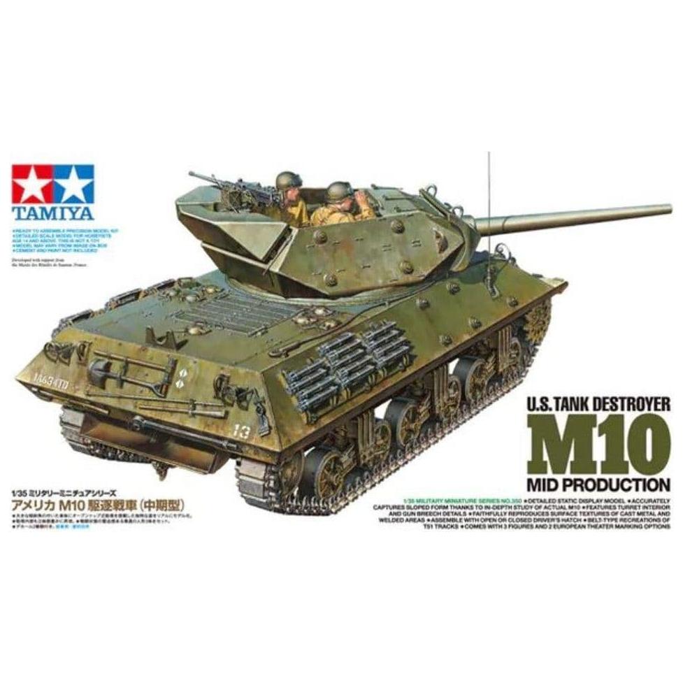 TAMIYA 1/35 U.S Tank Destroyer M10 Mid Production