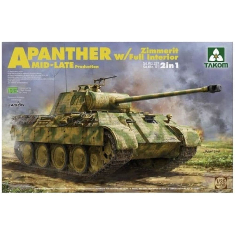 TAKOM 1/35 WWII German Medium Tank Sd.Kfz.171/267 Panther A