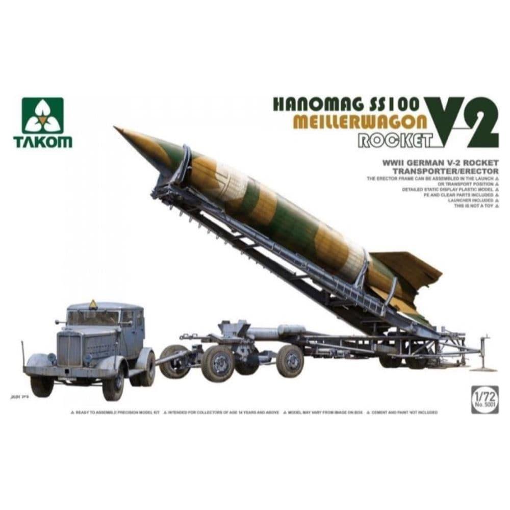 TAKOM 5001 1/72 WWII German V-2 Rocket Transporter/Erector