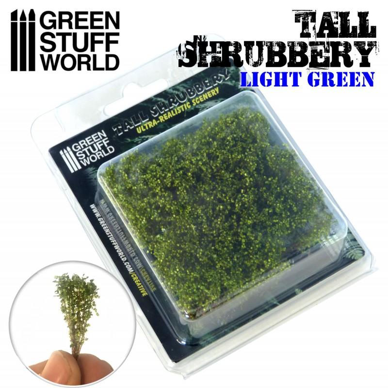 GREEN STUFF WORLD Tall Shrubbery - Light Green