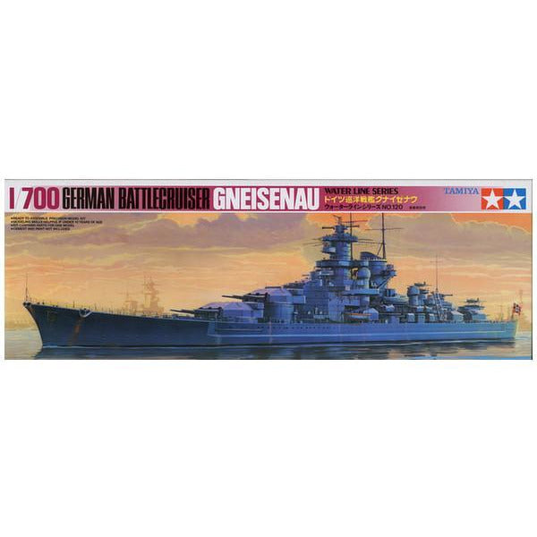 TAMIYA 1/700 German Battlecruiser Gneisenau