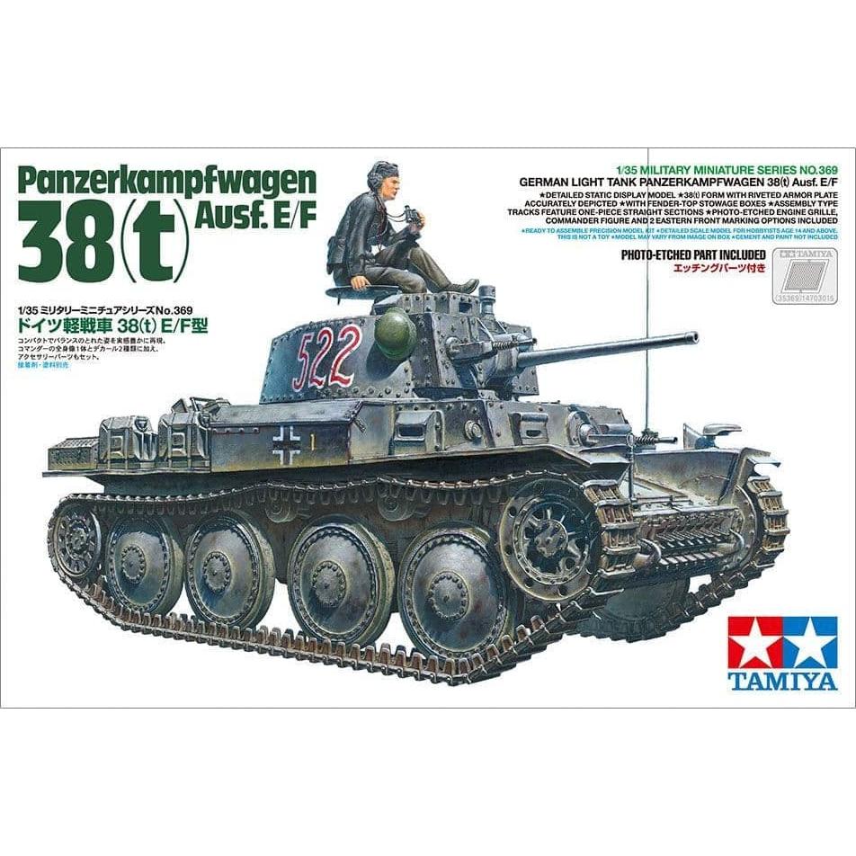 TAMIYA 1/35 Panzerkampfwagen 38(t) Ausf.E/F