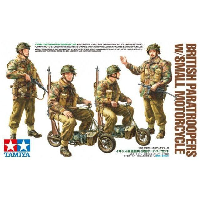 TAMIYA 1/35 British Paratroopers with Small Motorcycle