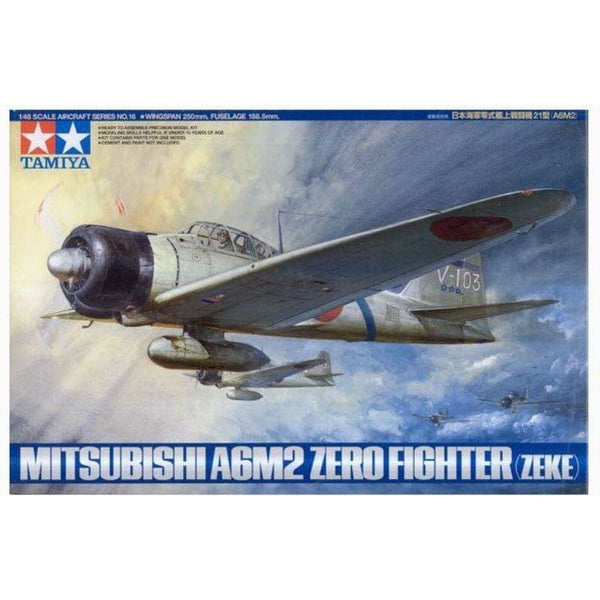 TAMIYA 1/48 Mitsubishi A6M2 Zero Fighter (Zeke)