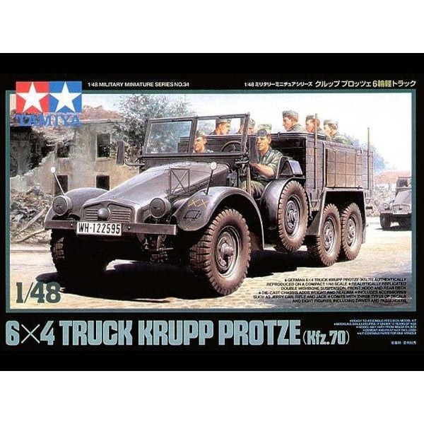TAMIYA 1/48 6x4 Truck Krupp Protze (Kfz.70)