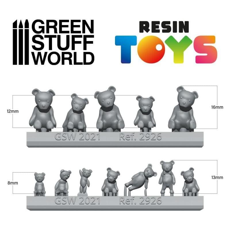 GREEN STUFF WORLD Teddy Bear Resin Set