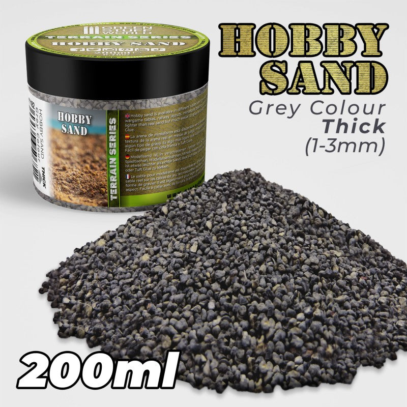 GREEN STUFF WORLD Thick Hobby Sand - Grey 200ml