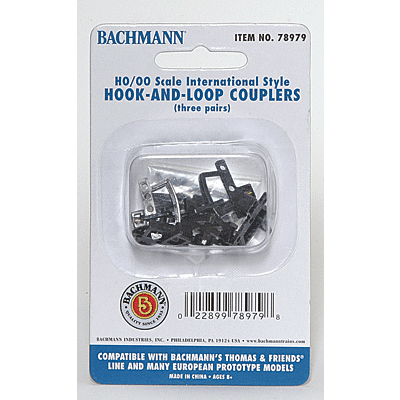 BACHMANN Thomas & Friends Hook & Loop Couplers 3 Pairs