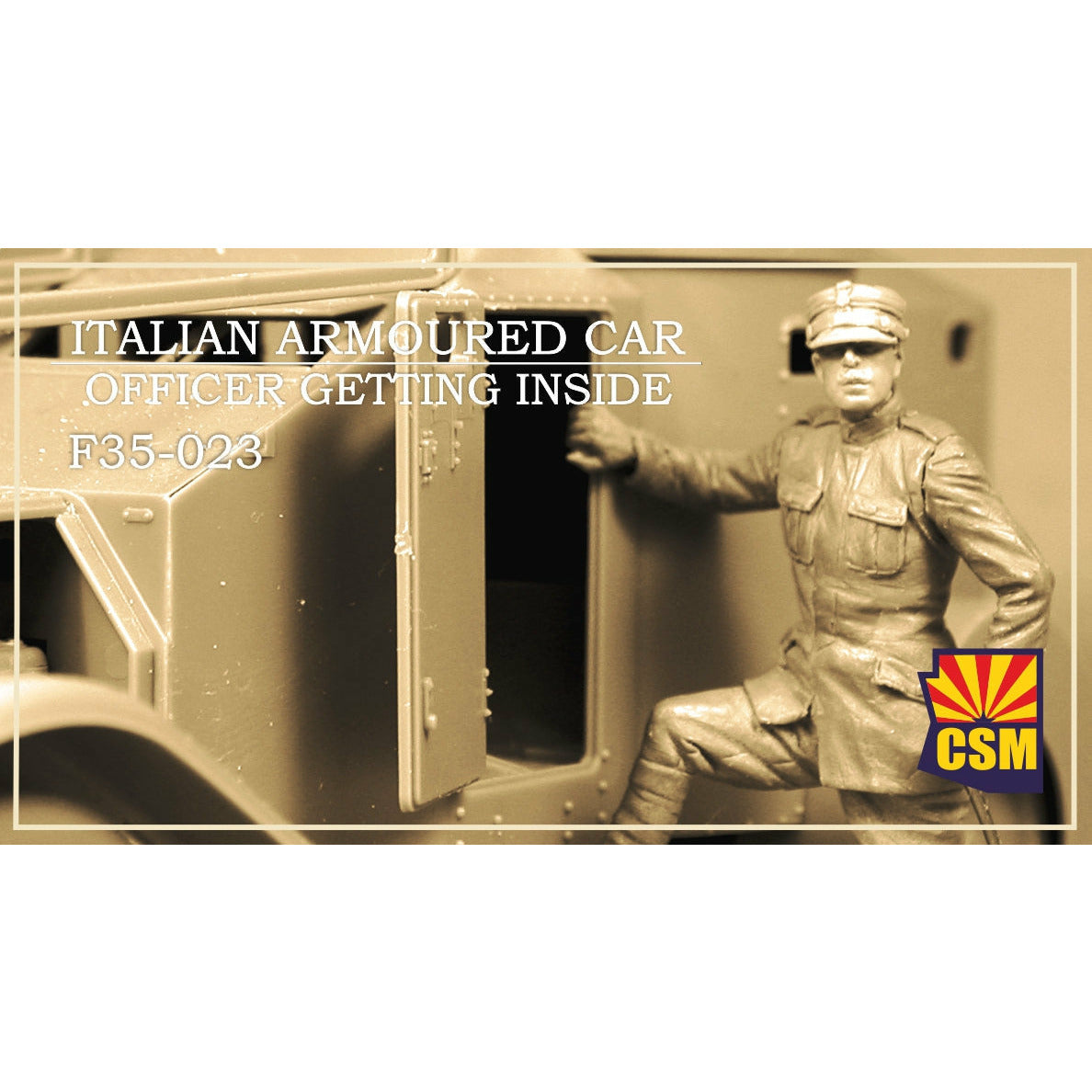 COPPER STATE MODELS 1/35 Italian Armoured Car Officer getti