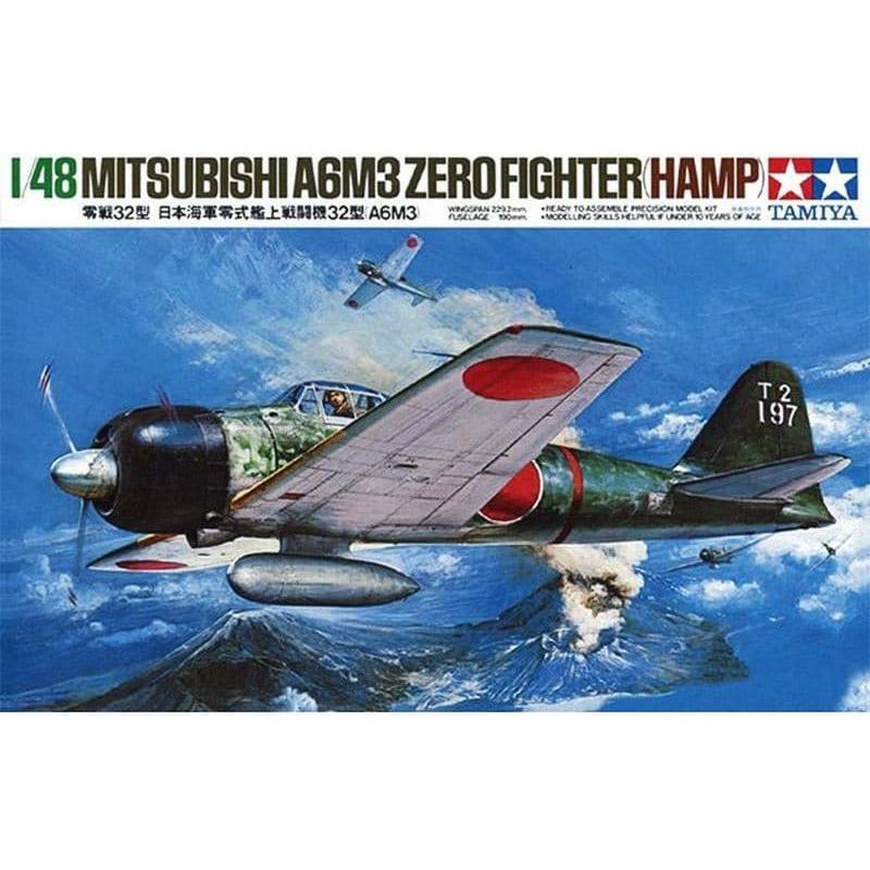 TAMIYA 1/48 Mitsubishi A6M3 Type 32 Zero Fighter (Hamp)